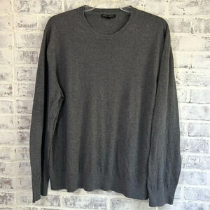 Banana Republic Men’s XXL Gray Crew Neck Sweater Long Sleeve Casual Career